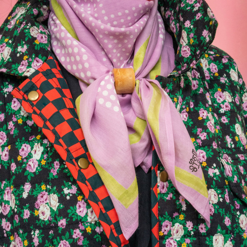 Weccta| Square Scarf | Lavender