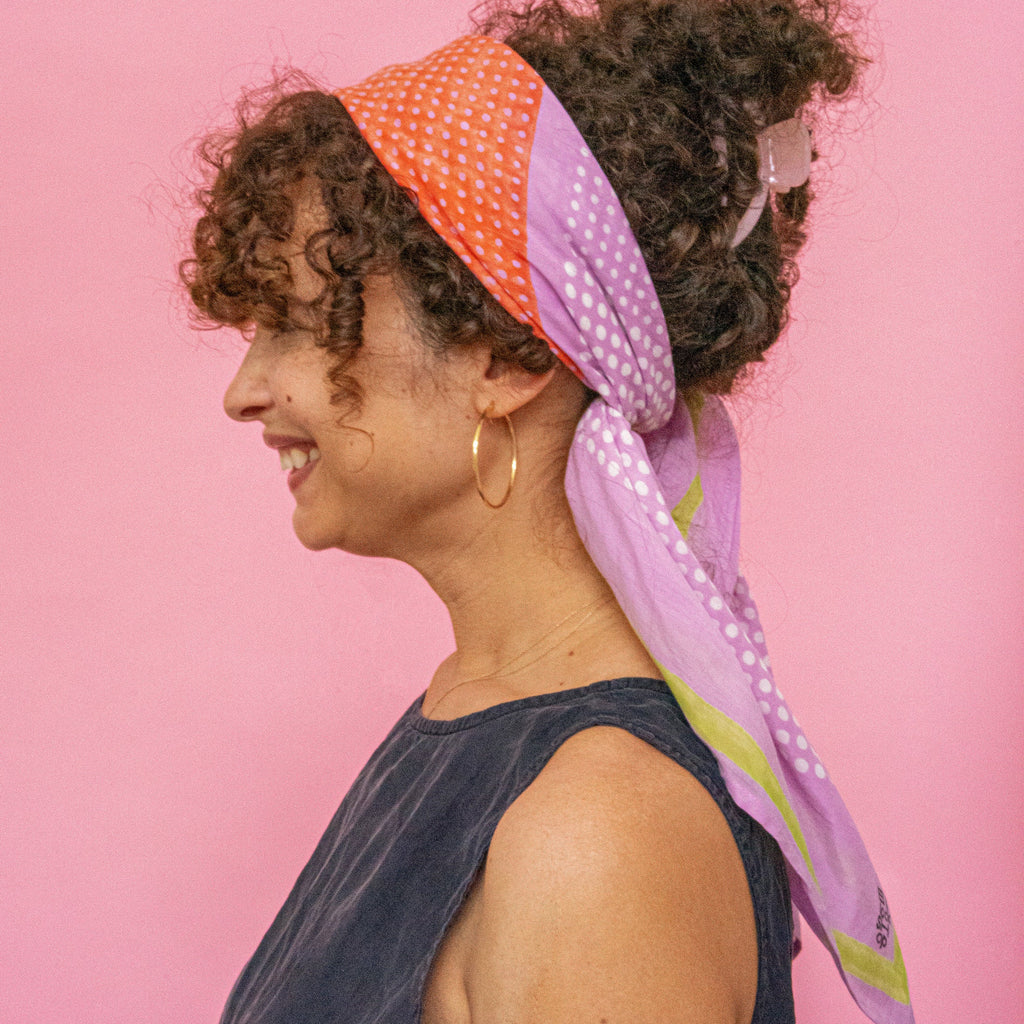 Weccta| Square Scarf | Lavender