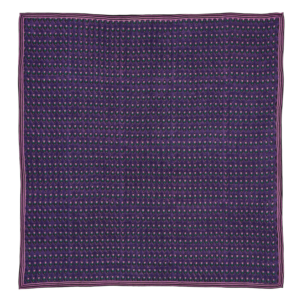 Purple Tulips Square Scarf