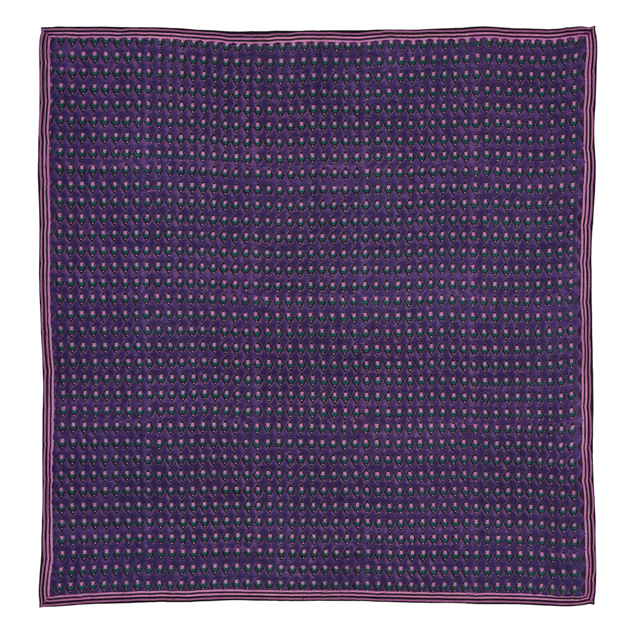 Purple Tulips Square Scarf
