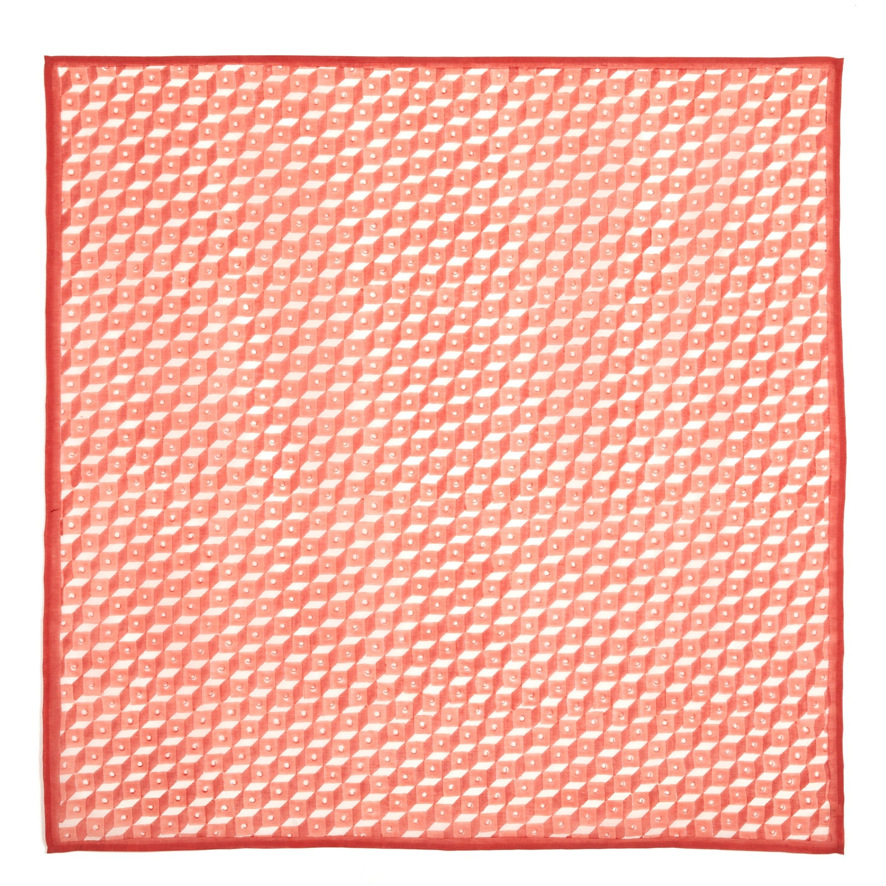 Weccta | Square Scarf | Burnt Coral
