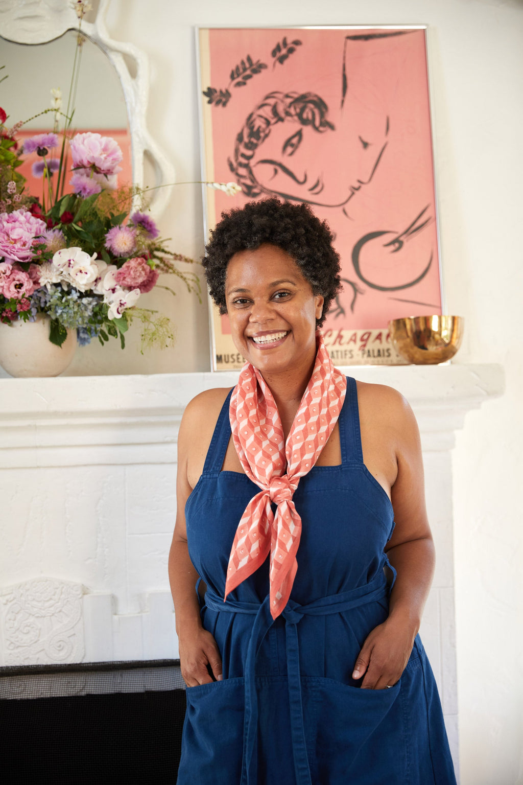 Weccta | Square Scarf | Burnt Coral