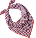 Maroon Hearts Square Scarf